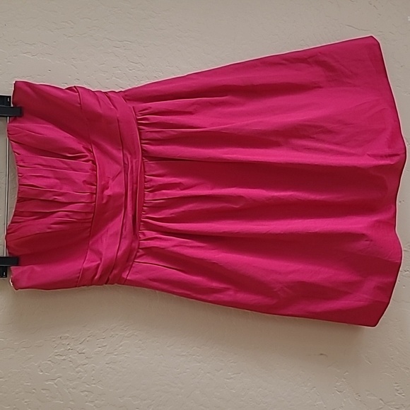 David's Bridal Watermelon Strapless Dress with pockets  Size 12 - Picture 1 of 5